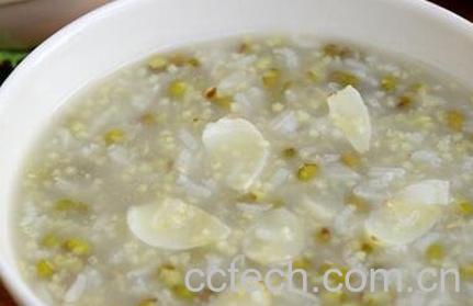 百合绿豆粥的做法与功效-0