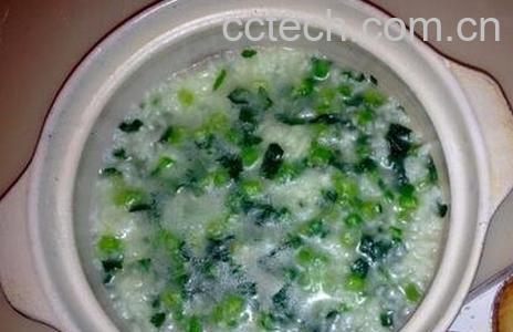 青菜煮粥的功效-0
