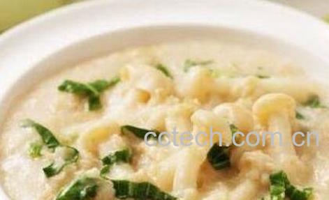白蘑菇粥的做法和功效-0