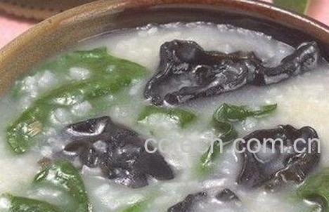 白菜木耳粥的做法-0