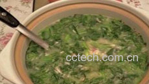 果蔬百科茴香青菜粥的做法与功效-0