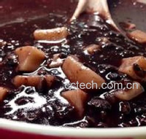 果蔬百科年糕黑米汤的做法-0