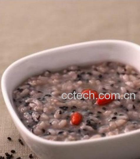 果蔬百科黑芝麻糙米粥的做法-0