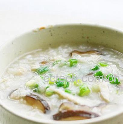 果蔬百科香菇鸡丝粥的做法-0