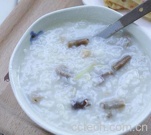果蔬百科瑶柱沙虫海参粥的做法-0