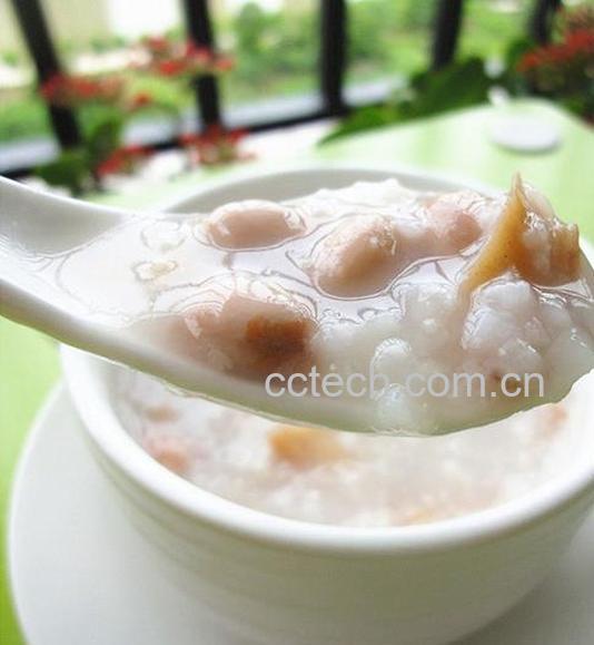 果蔬百科柴鱼猪心花生粥的做法-0
