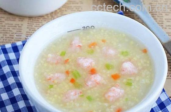 果蔬百科小米虾滑粥的做法-0