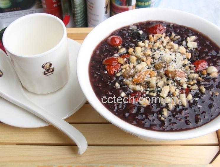 果蔬百科八宝黑米粥的做法-0