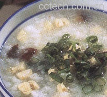 果蔬百科香葱鸡粒粥-0