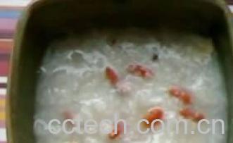 果蔬百科枸杞豉汁粥的做法-0