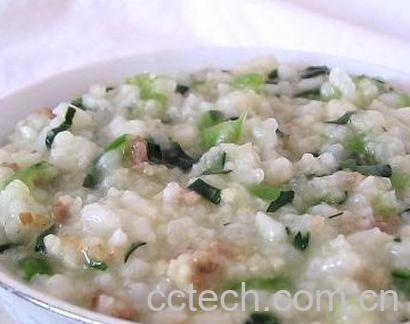 果蔬百科肉末菜粥的做法-0