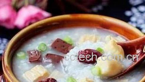 果蔬百科猪血鲫鱼粥的做法-0
