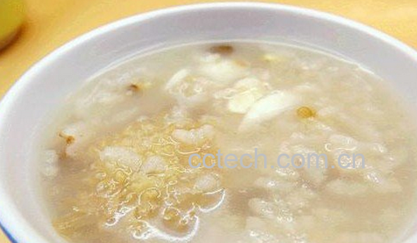 果蔬百科百合绿豆菊花粥的做法-0