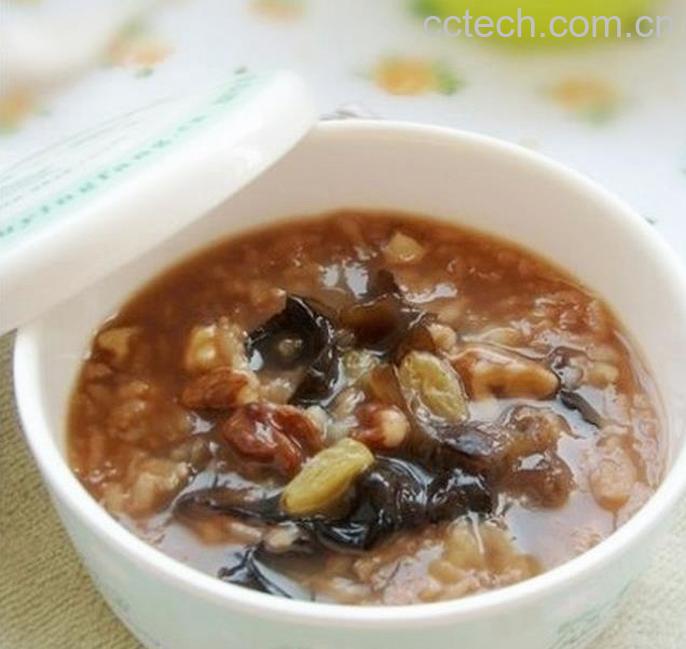 果蔬百科核桃木耳粳米粥的做法-0