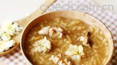 果蔬百科菊花核桃粥的做法-0