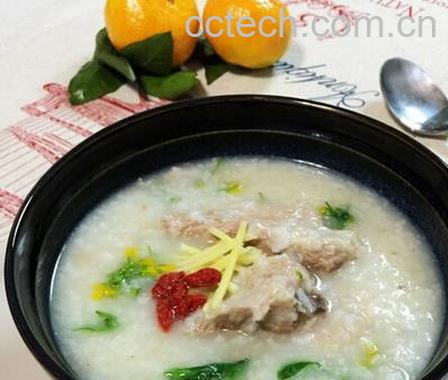 果蔬百科油菜花排骨粥的做法-0