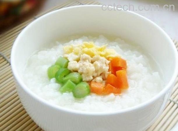 果蔬百科五彩牛肉粥的做法-0