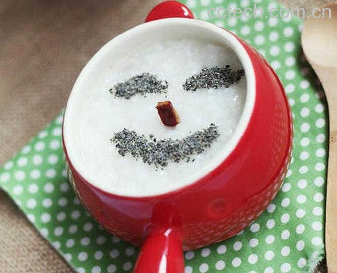 果蔬百科黑芝麻粥的做法-0