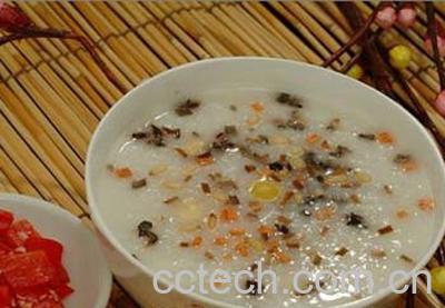 果蔬百科鸡丝莼菜粥的做法-0