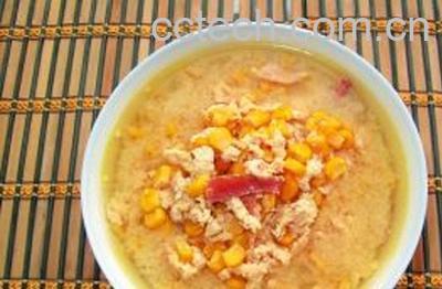 果蔬百科火腿玉米粥的做法-0