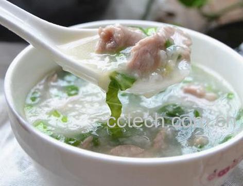 果蔬百科芥菜瘦肉粥的做法-0
