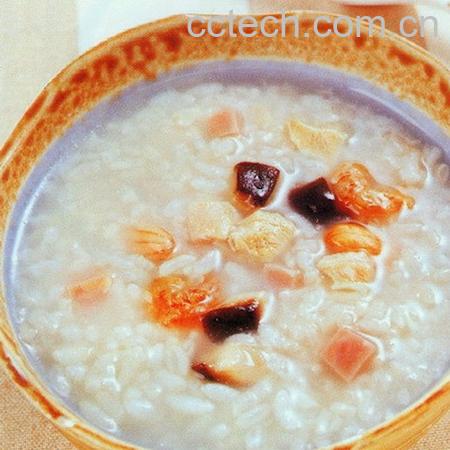 果蔬百科鸭肉火腿粥的做法-0