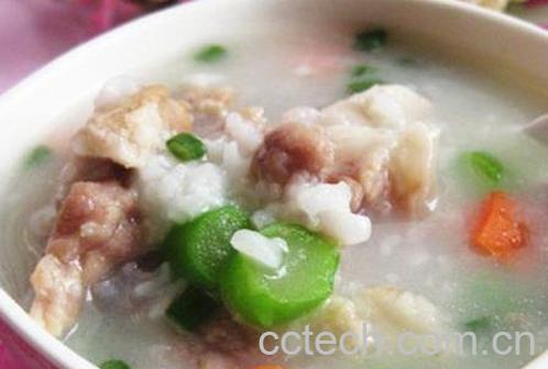 果蔬百科红绿咸骨粥的做法-0