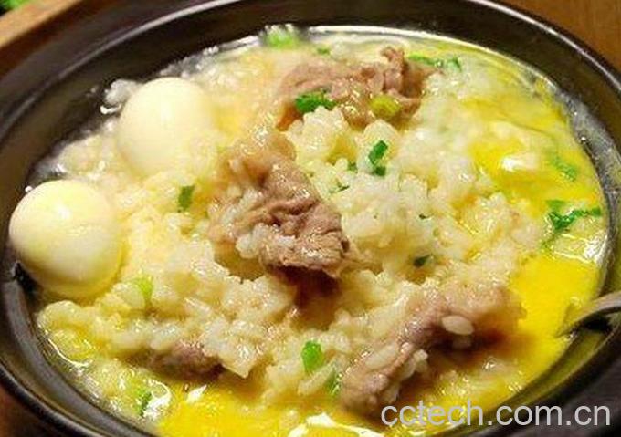 果蔬百科窝蛋生滚牛肉粥的做法-0