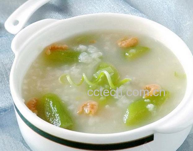果蔬百科海米丝瓜粥的做法-0