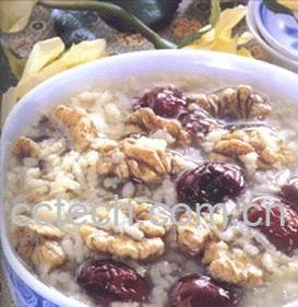 果蔬百科红枣桃仁粥的做法-0