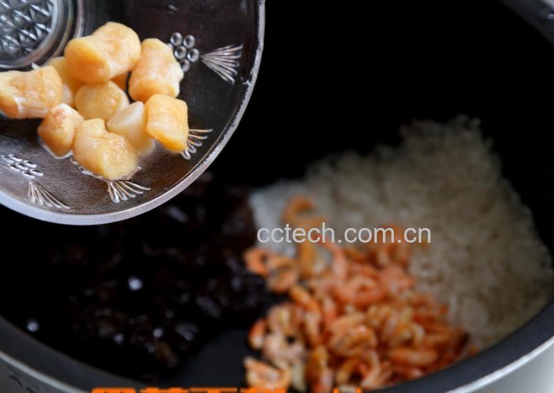 果蔬百科干贝海鲜粥的做法-0