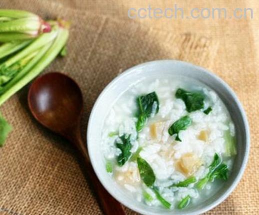 果蔬百科干贝菠菜粥的做法-0