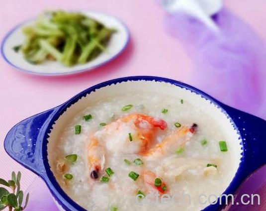 果蔬百科鲜虾鸡肉芦笋粥的做法-0