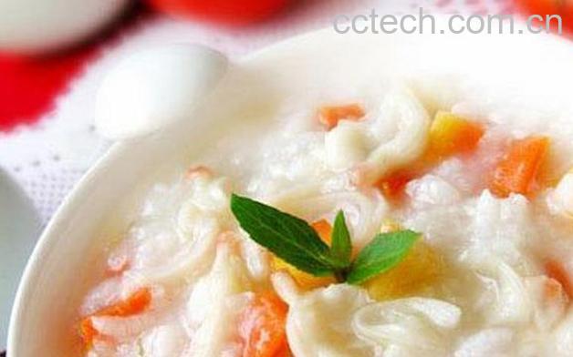 果蔬百科虾仁海胆蟹粥的做法-0