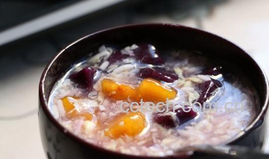 果蔬百科紫薯芋头粥的做法-0