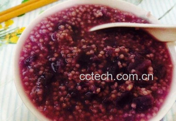 果蔬百科小米紫薯粥的做法-0