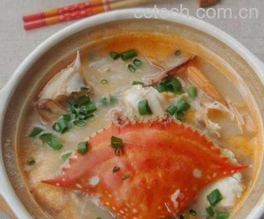 果蔬百科海蟹砂锅粥的做法-0