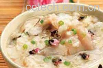 果蔬百科猪肝鸡蛋粥的做法-0