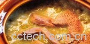 果蔬百科猪肝陈米绿豆粥的做法-0