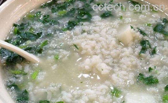 果蔬百科山药菠菜粥-0