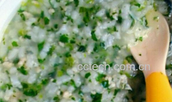 果蔬百科瘦肉菠菜粥-0