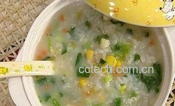 果蔬百科鸡肉菠菜粥-0