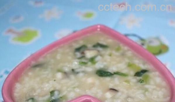 果蔬百科香菇菠菜粥-0
