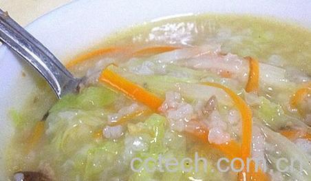 果蔬百科香菇青菜肉丝粥-0