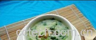 果蔬百科青菜香菇鸡丝粥-0