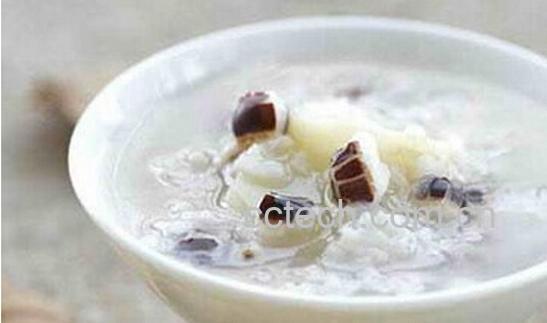 果蔬百科山药薏米芡实粥-0