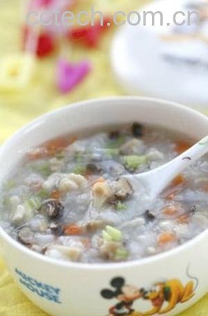果蔬百科香菇鸡茸蔬菜粥-0
