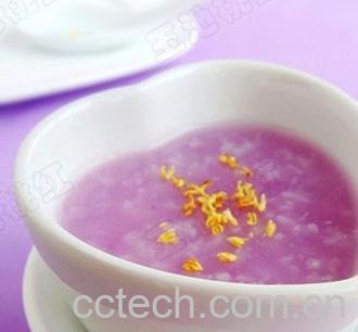 果蔬百科桂花紫薯粥-0