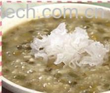 果蔬百科荷叶绿豆冰粥-0