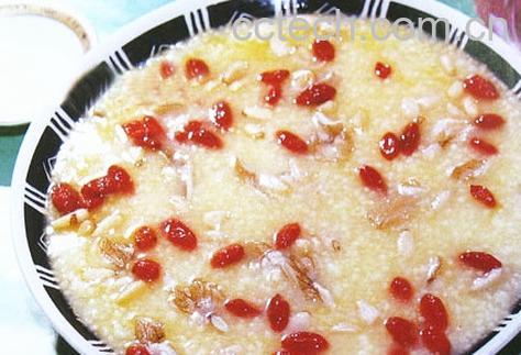 果蔬百科枸杞双仁小米粥-0